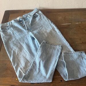 Everlane 90s Cheeky Jeans Light Wash High-Rise Button Fly 27